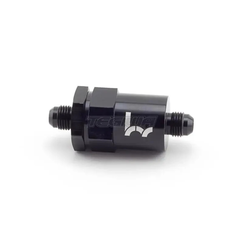 Hybrid Racing Black Inline Fuel Filter -6AN to -6AN Universal Budget