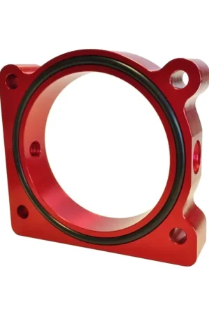 Torque Solution Throttle Body Spacer (Red) Ford F-150 3.5L Ecoboost / 3.7L V6 In Demand