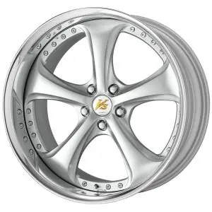 Discount Work Wheels VS-KF 5x105 18x8-30 Light Grey Silver R Disk FULL REVERSE
