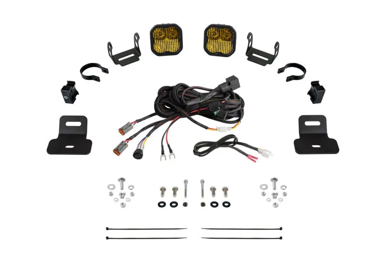 Top Pick Diode Dynamics 17-24 Can-Am Maverick X3 SS3 Stage Series Ditch Light Kit - Pro Yellow Combo