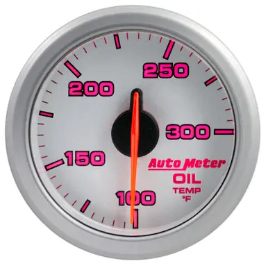Autometer Airdrive 2-1/6in Oil Temp Gauge 100-300 Degrees F - Silver - 9140-UL Deal