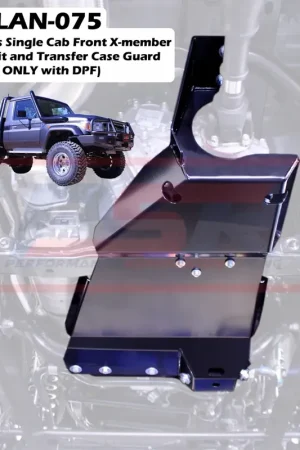 Exclusive Performance Suspension Racing Single Cab Front X-member Notch Kit and Transfer Case Guard Kit (Landcruiser 70 Series - Series 2 Only with DPF)