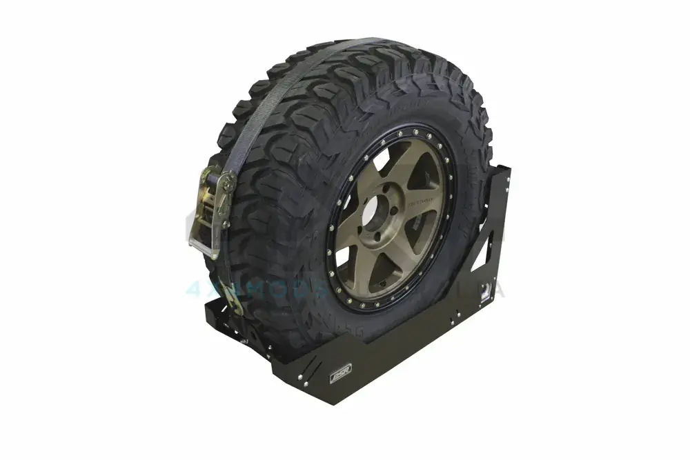 Top Rated Performance Suspension Racing Universal Vertical Spare Tyre Mount - Suits 28-32in Tyre