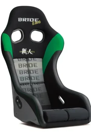 Bride Racing Zeta IV Keiichi Tsuchiya Special Edition Bucket Seat - Black/Green/Silver Best Price