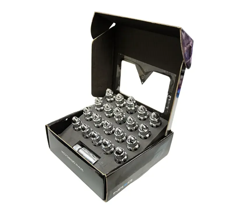 Latest NRG NRG 500 Series M12 X 1.5 Bullet Shape Steel Lug Nut Set - 21 Pc w/Lock Key - Silver