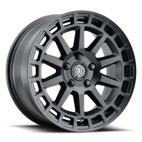In Demand ICON Vehicle Dynamics Journey 17x8.5 5x108 38mm Offset 6in BS Satin Black Wheel